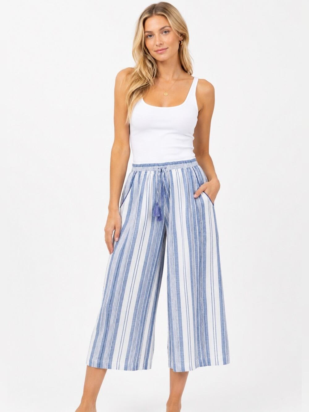 ROLLER RABBIT Montauk Yara Culotte Wide Leg Pants NWT Medium